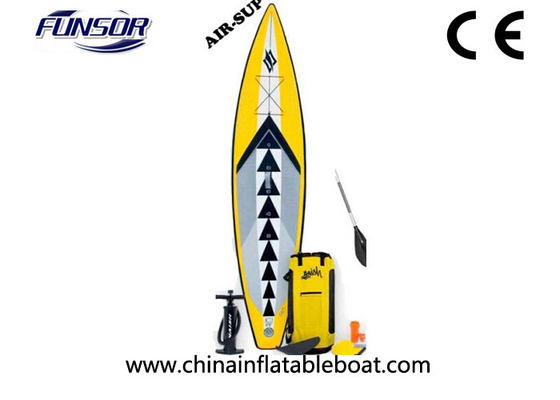 China Portable Inflatable Racing Touring board For Single Person 3 x 0.72m yellow color supplier