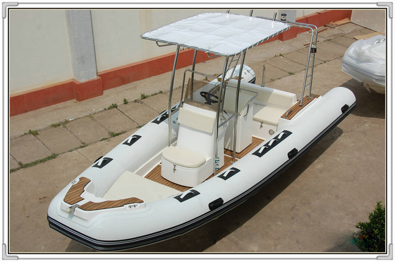 China Comfortable White color Towable Inflatable River Boats RHIB Boat 5.8m length RIB580A supplier